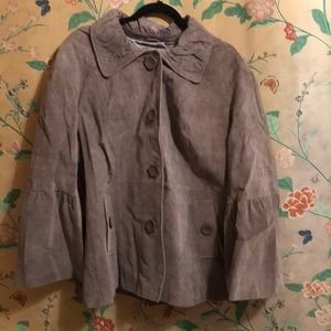 ⭐️SALE NWOT SUEDE LEATHER TERRY LEWIS JACKET